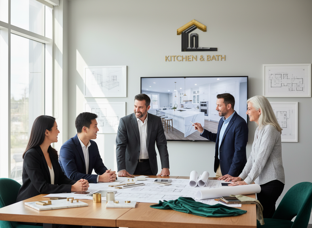 Our team of designers and craftsmen collaborating in the studio