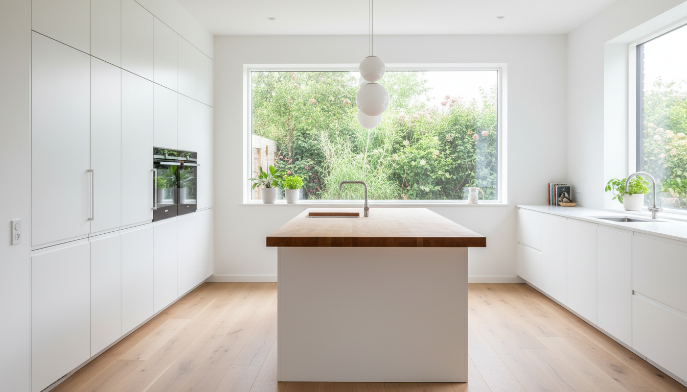 Bright minimalist kitchen